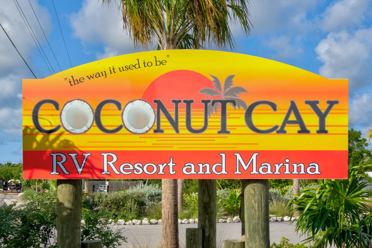 Coconut Cay Sign photo